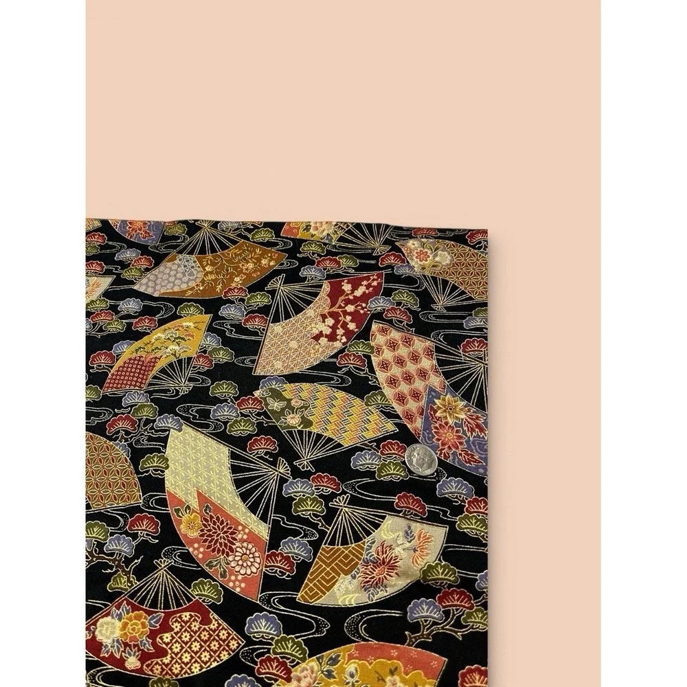 Quilt Craft Fabric 100% Cotton Oriental Gardens By Artistic Expressions‎ 44 x 46